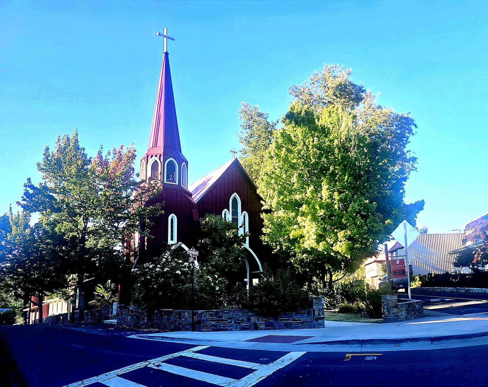 St. James Episcopal Church in historic downtown Sonora, California
